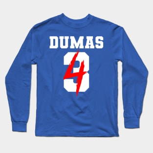 Dumas' Jersey Number 3 Long Sleeve T-Shirt